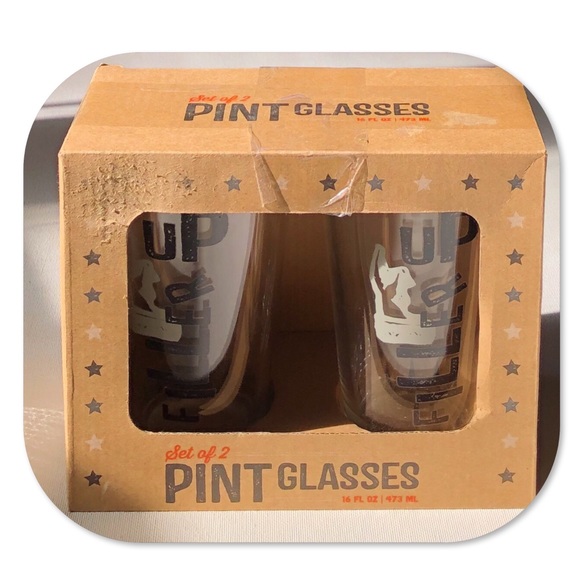 Kohl’s Set Of 2 Beer Pint Glasses - Picture 3 of 5